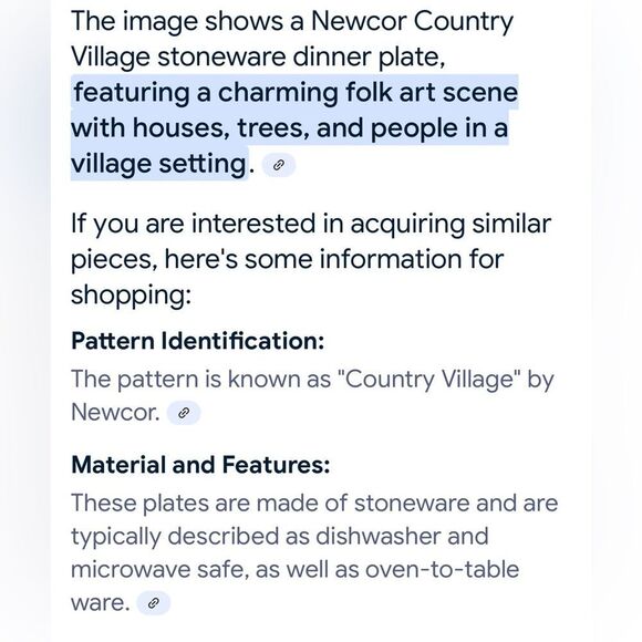 Newcor County Village Japan 7 1/2 In Salad Dessert Plates Set of 2 Stoneware - Picture 15 of 16